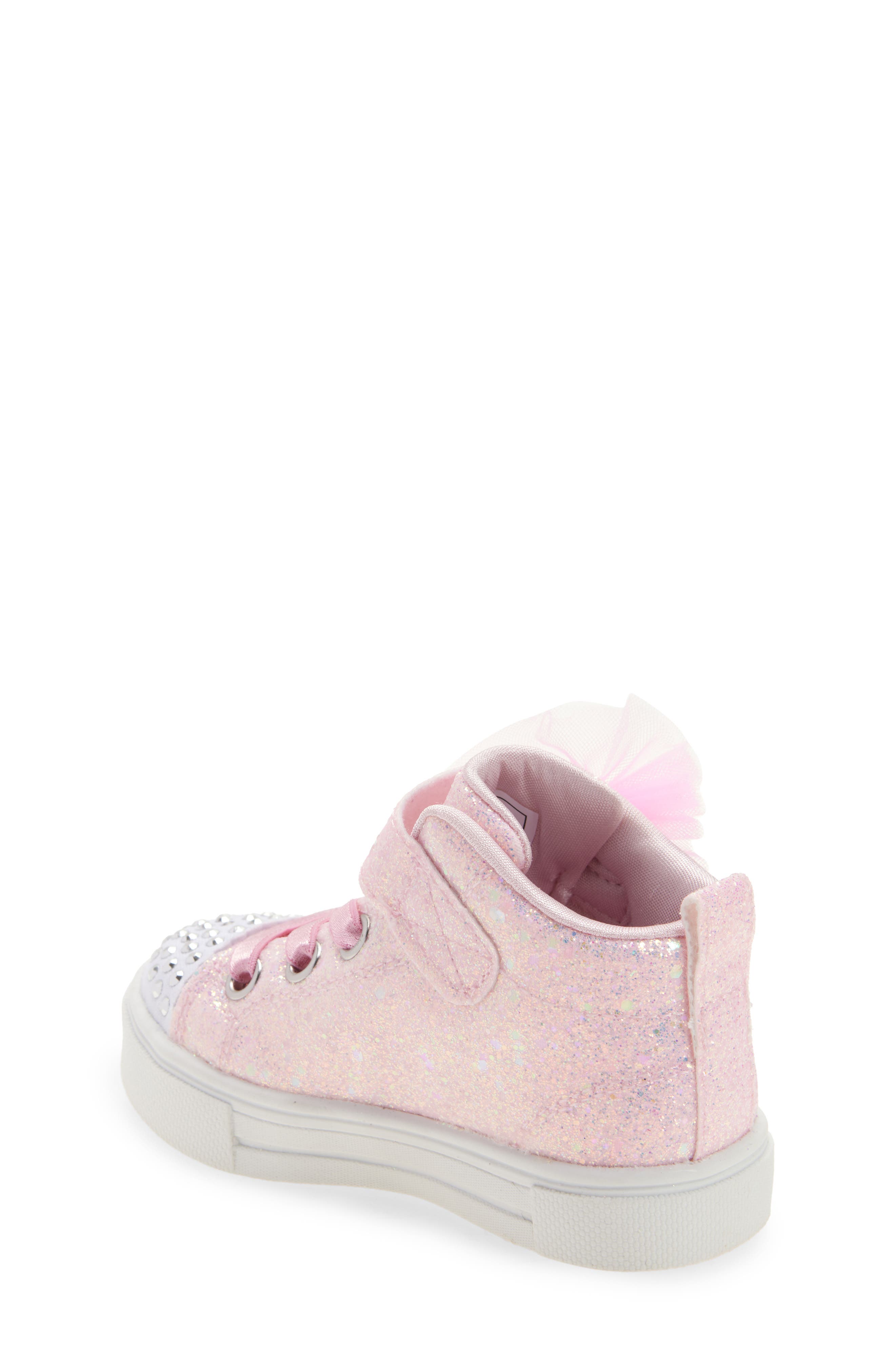SKECHERS Kids' Twinkle Sparks Light-Up Sneaker, Alternate, color, Light Pink