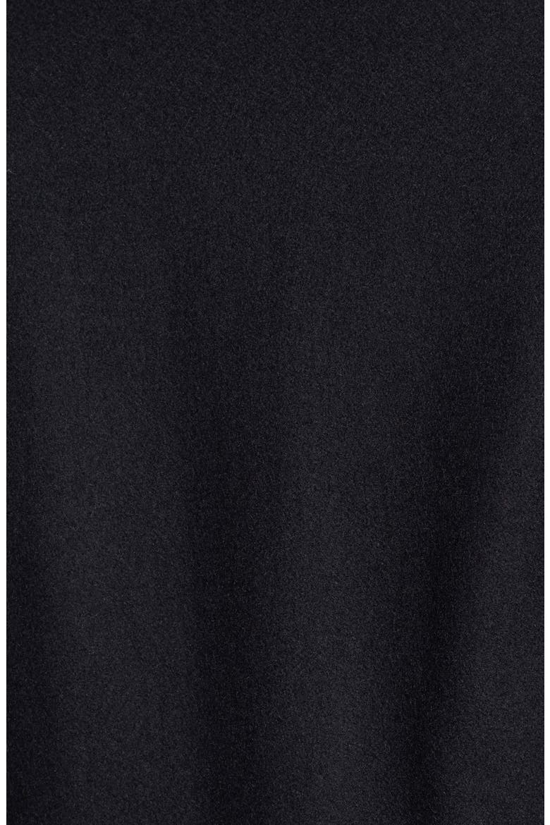 Paneled Waist Peacoat, Alternate, color, BLACK