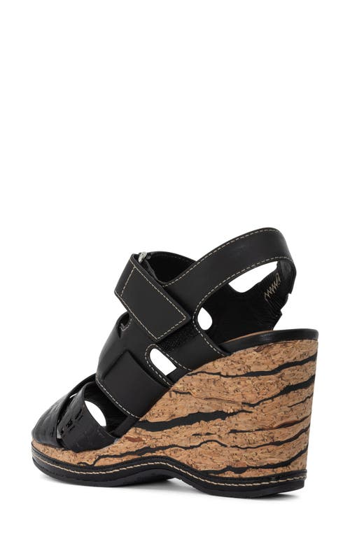 Donald Pliner Strappy Wedge Sandal In Black