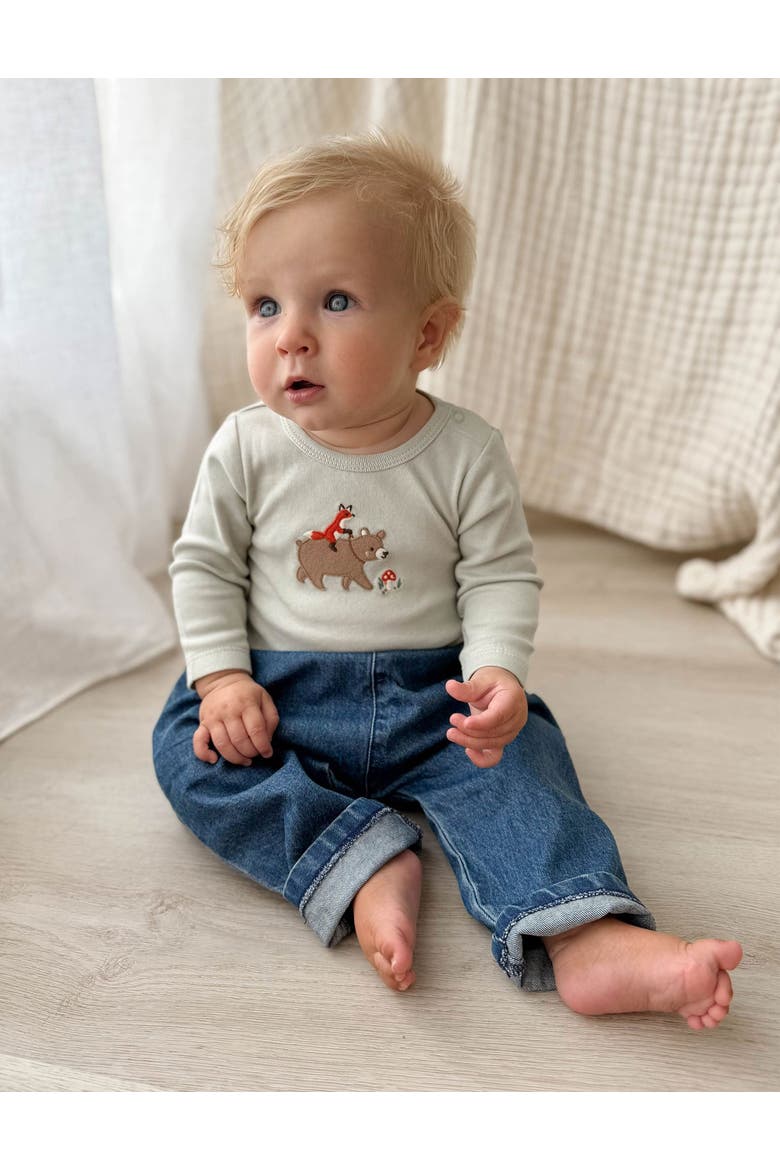 Chambray Pants, Alternate, color, Mid Denim