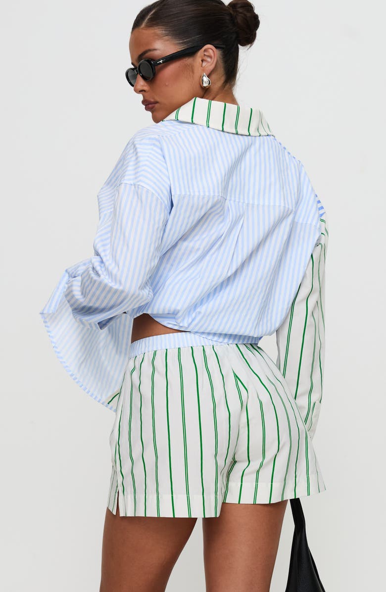 Princess Polly Broady Stripe Boxer Shorts, Alternate, color, Multi