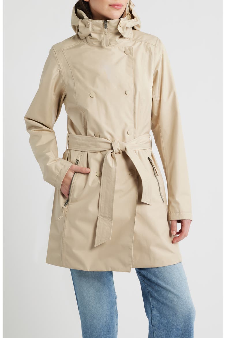 Welsey II Insulated Waterproof Trench Coat, Main, color, KHAKI