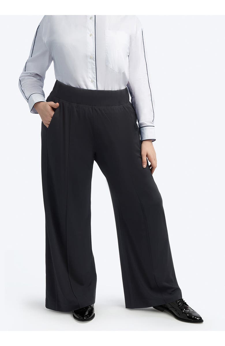 SEE ROSE GO Multitasker Wide Leg Pant Plus Size, Main, color, Black