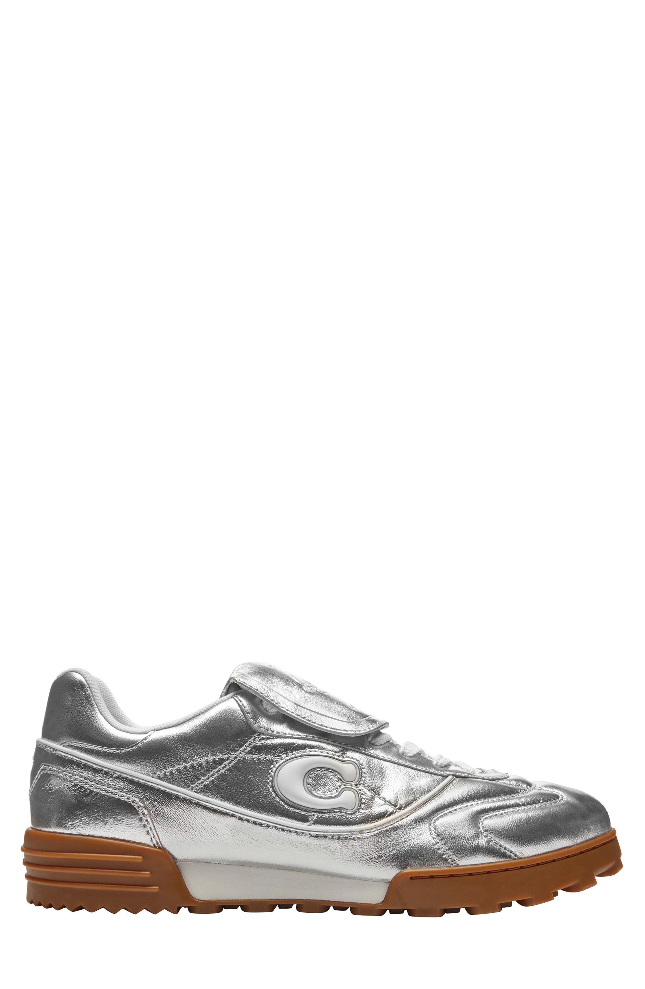 COACH Match Sneaker, Alternate, color, Silver