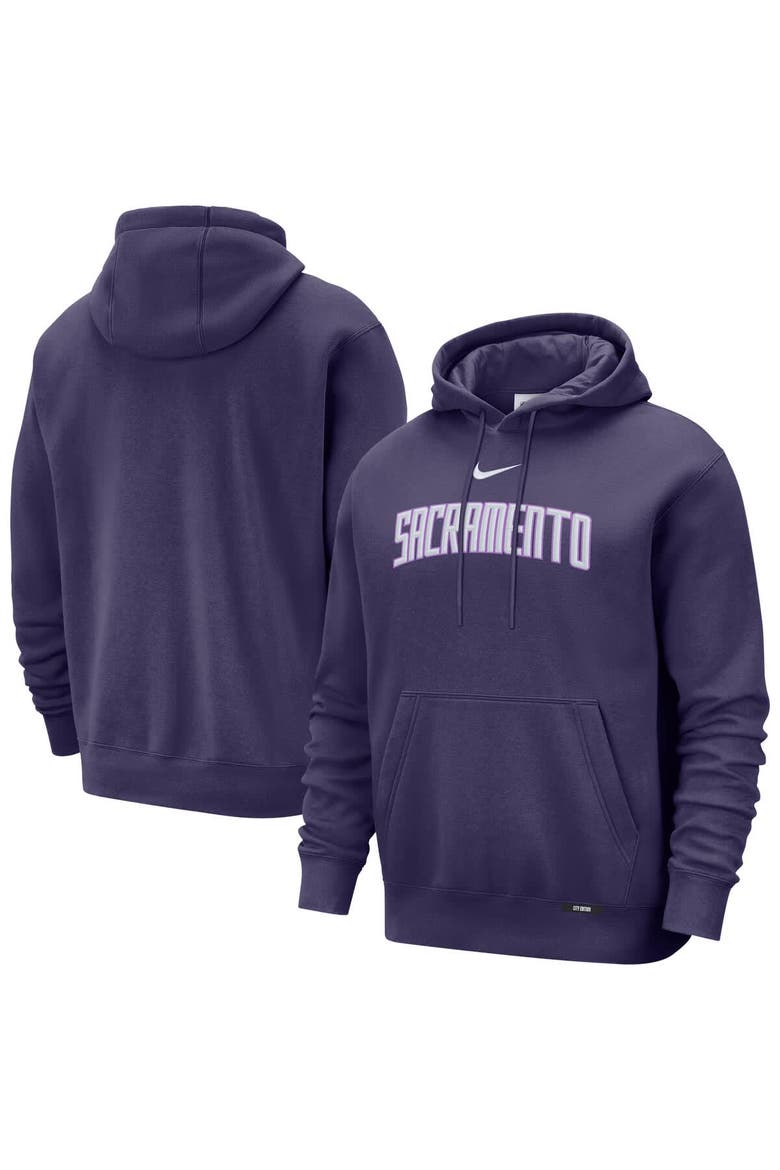 Men's Nike  Purple Sacramento Kings 2025/26 City Edition Essential Remix Club Hoodie, Main, color, Purple