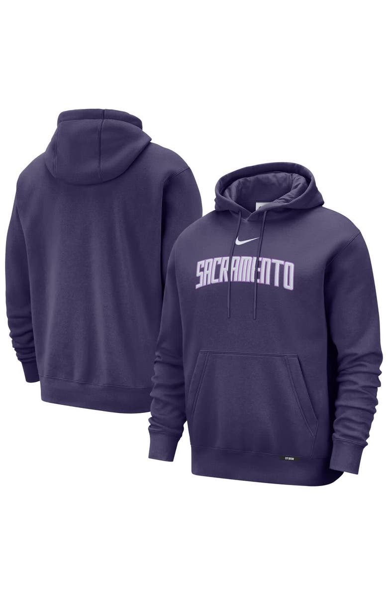 Nike Men's Nike  Purple Sacramento Kings 2025/26 City Edition Essential Remix Club Hoodie, Main, color, Purple