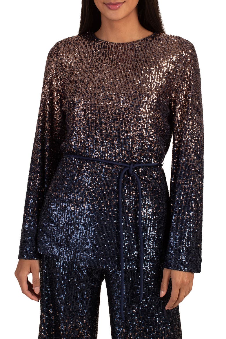 West Sequin Top, Main, color, MOONSTONE/ MIDNIGHT