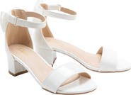 Tulleen Patent Banded Block Heels