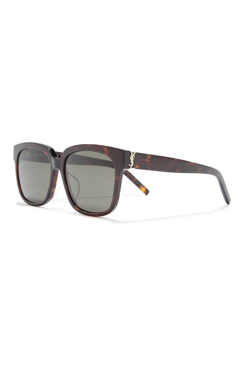 55mm Square Sunglasses, Alternate, color, HAVANA HAVANA GREY