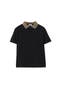 Check Collar Cotton Polo Shirt