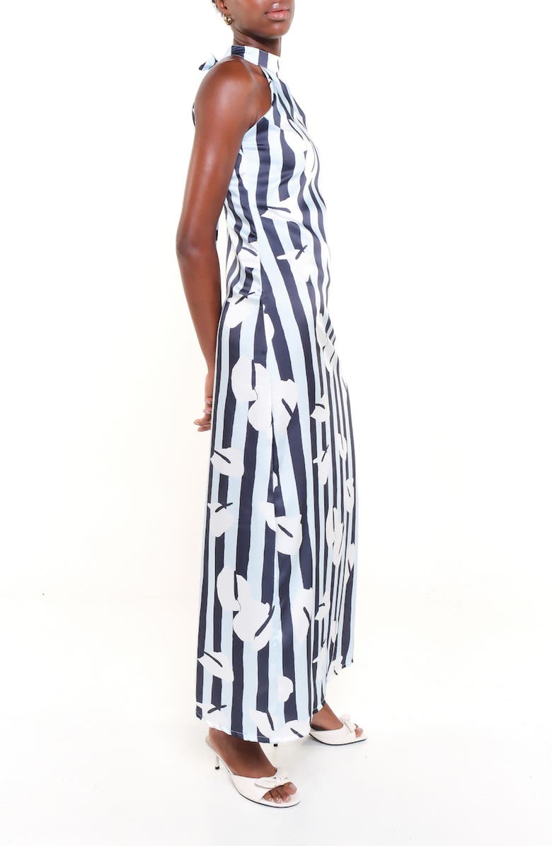 The Lulo Project Carla Print Tie Back Maxi Dress, Alternate, color,