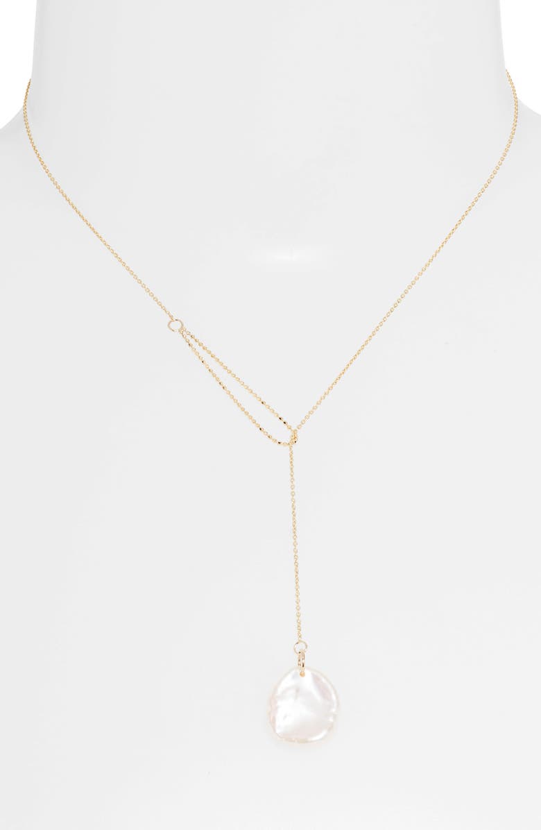 Poppy Finch Petal Cultured Pearl Y-Necklace, Alternate, color,