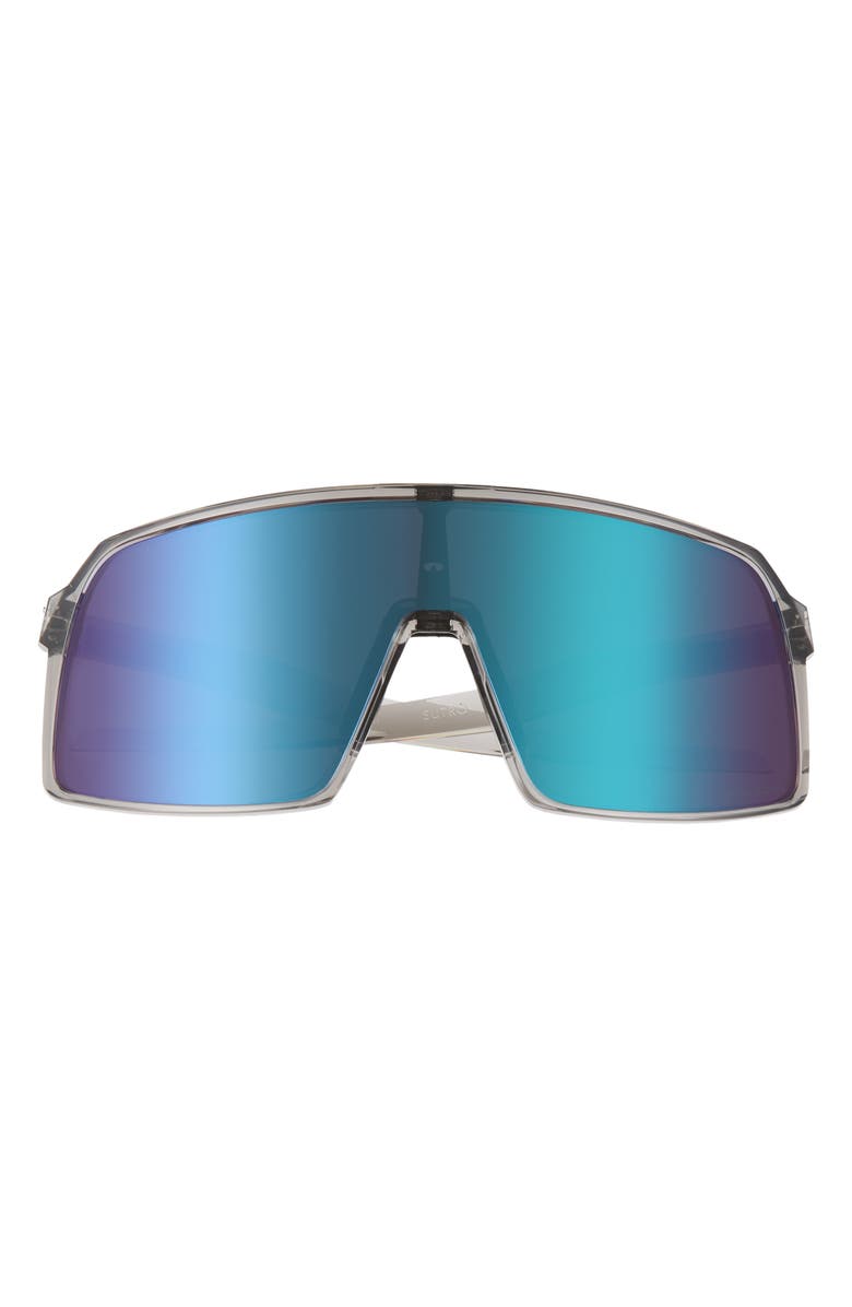 Oakley Sutro 137mm Shield Sunglasses, Main, color, Grey/ Prizm Road Jade