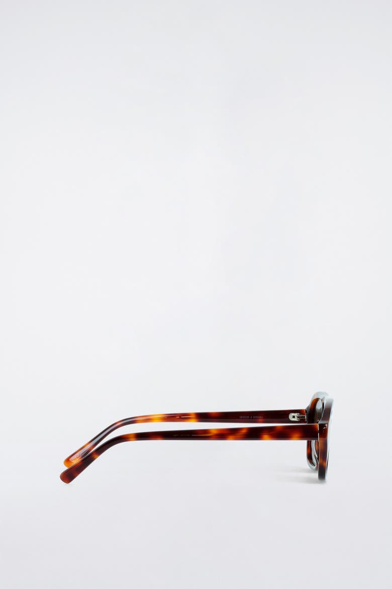 Rectangular Aviator Sunglasses, Alternate, color, TORTOISESHELL / BROWN