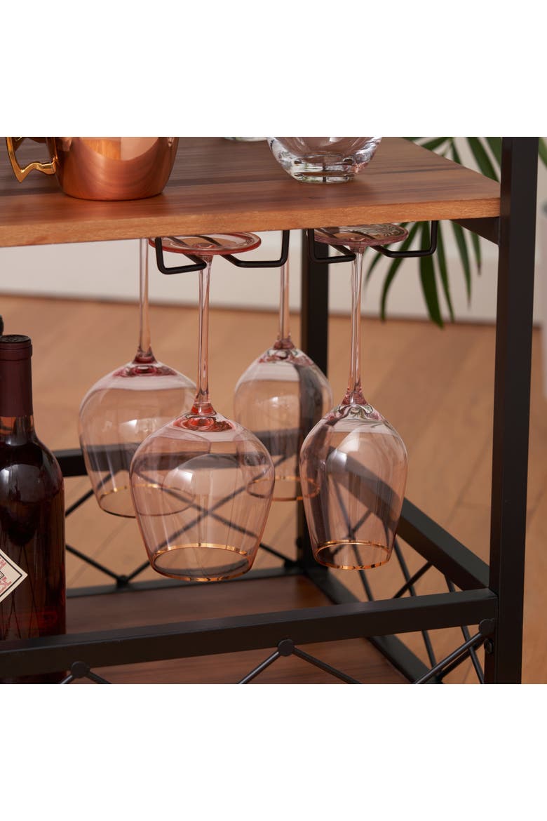 Modern Manor Bar Cart, Alternate, color, Brown