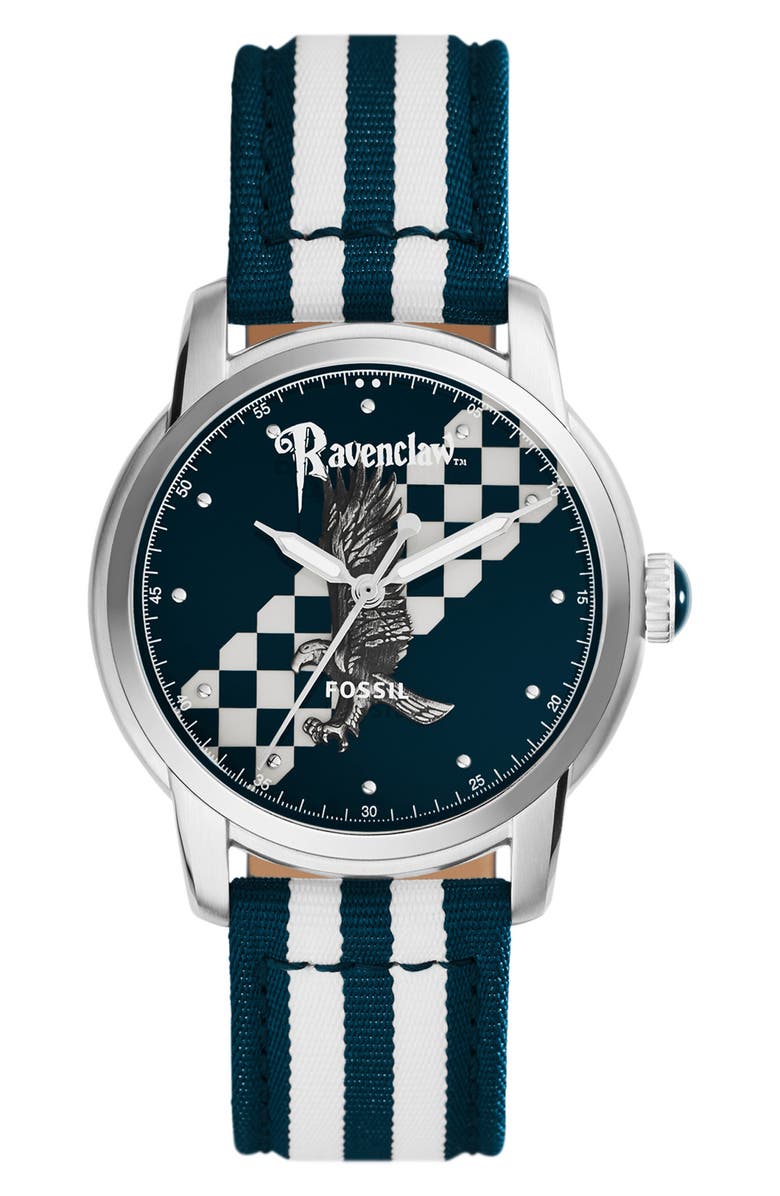 Fossil x Harry Potter<sup>™</sup> Limited Edition Ravenclaw<sup>™</sup> Hogwarts<sup>™</sup> House Strap Watch, 40mm, Main, color, 
