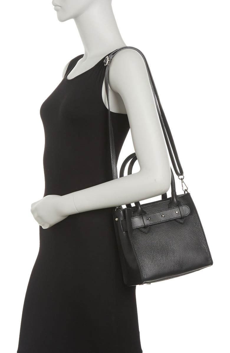 SCUI STUDIOS Studded Trim Petite Satchel, Alternate, color,