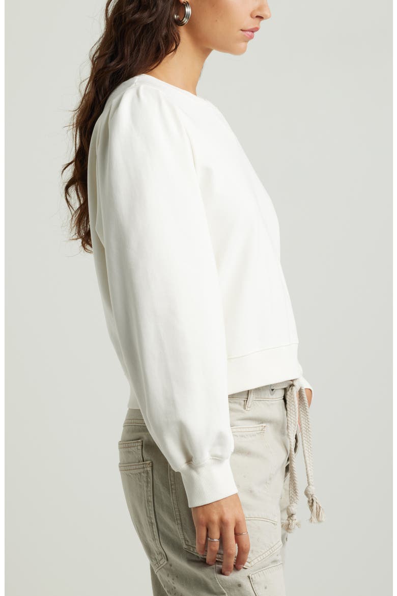 French Terry Sweatshirt, Alternate, color, IVORY EGRET
