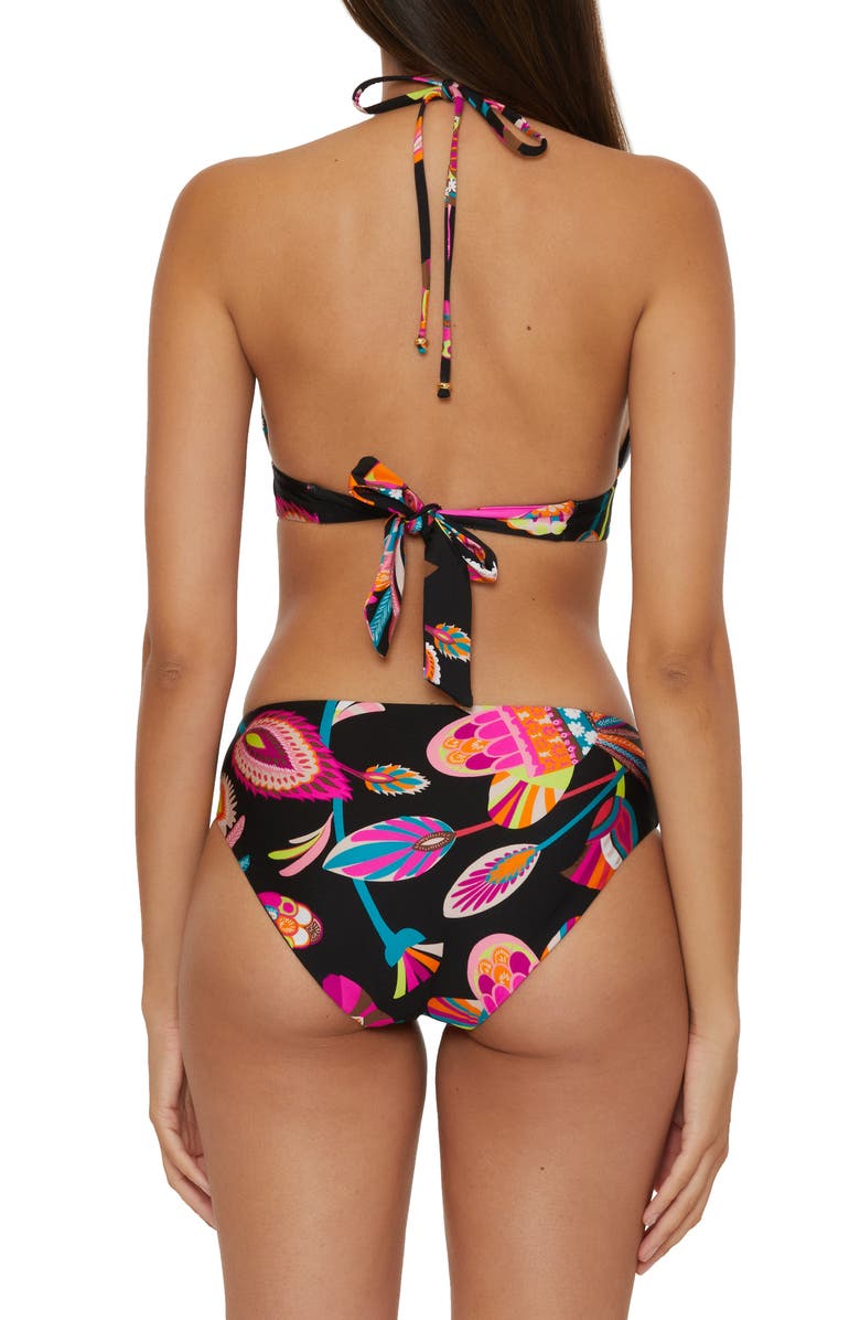 Trina Turk Luminary Reversible Hipster Bikini Bottoms, Alternate, color, Black Multi