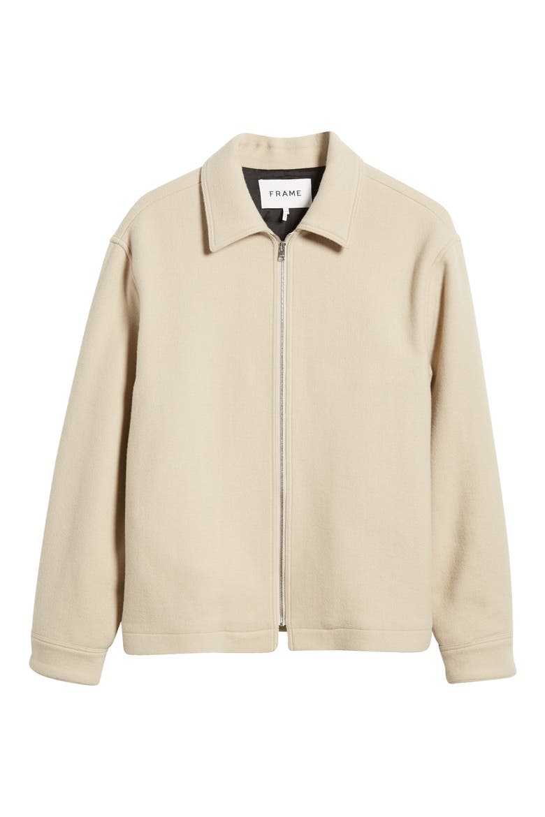 Wool Blend Flannel Jacket, Alternate, color, WARM KHAKI