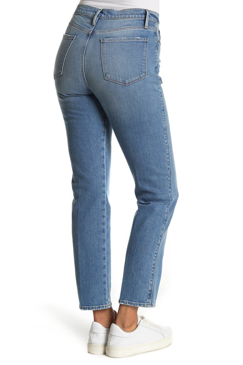 Le Sylvie High Waist Slender Straight Leg Jeans, Alternate, color, MIRADA RIPS