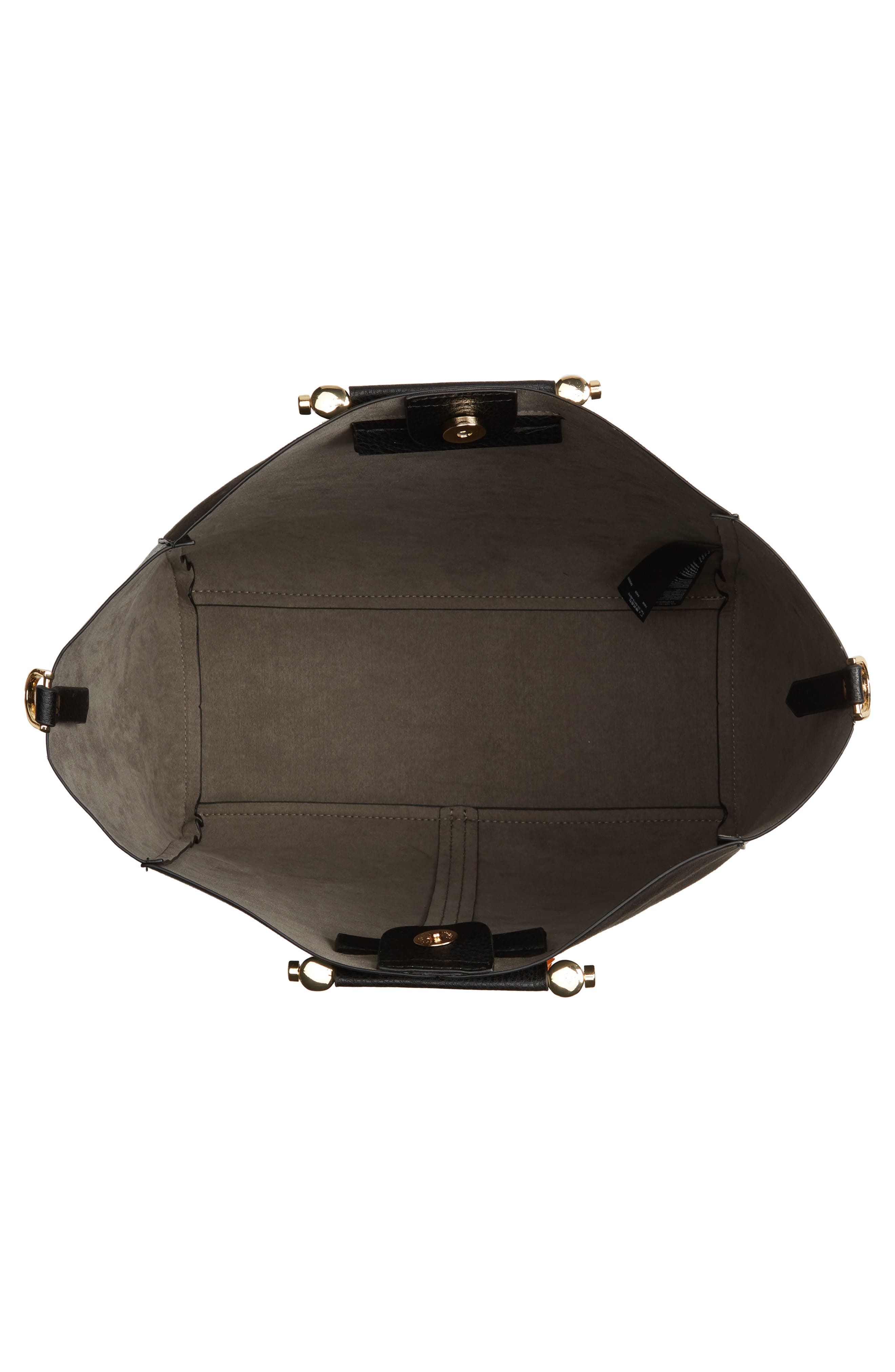 Topshop Sallie Faux Leather Shopper, Alternate, color, 