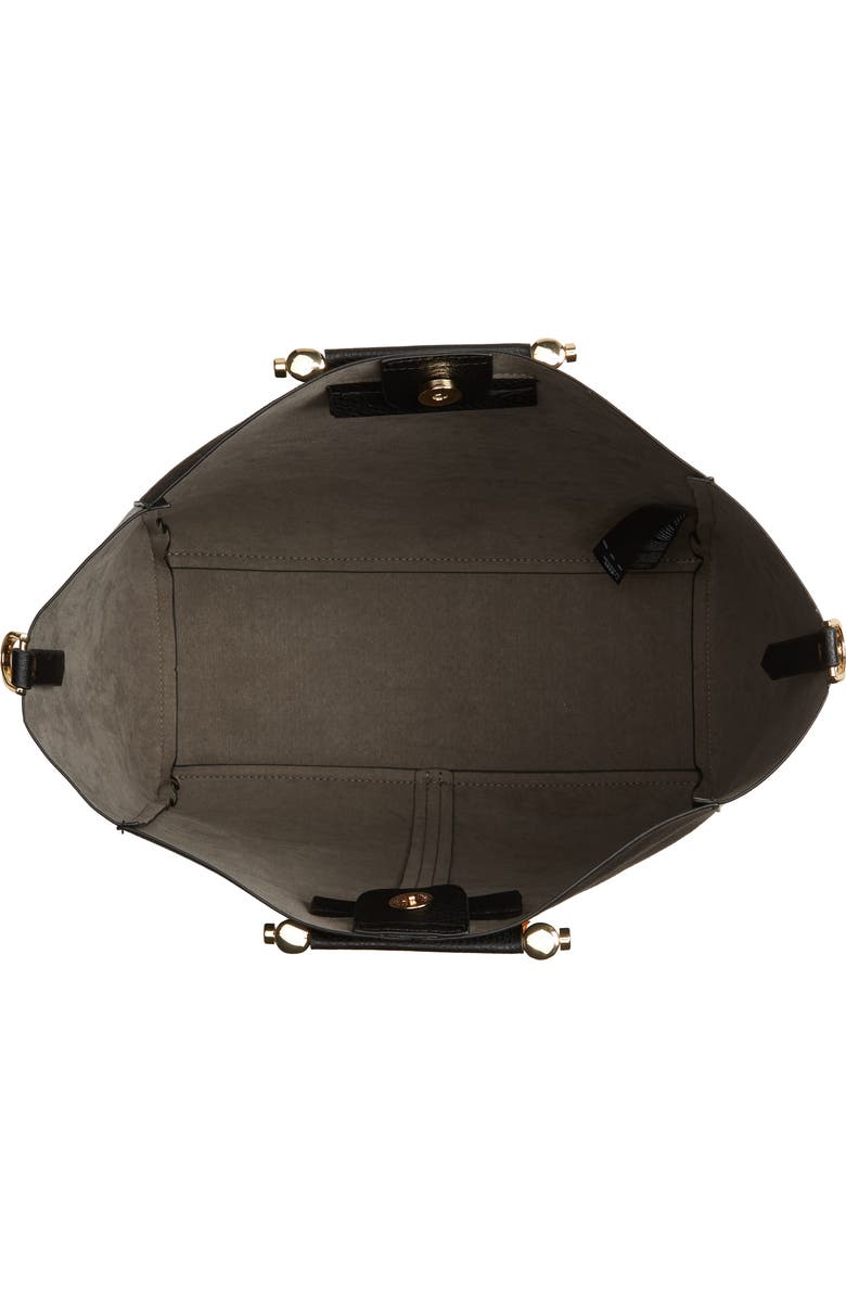 Topshop Sallie Faux Leather Shopper, Alternate, color,