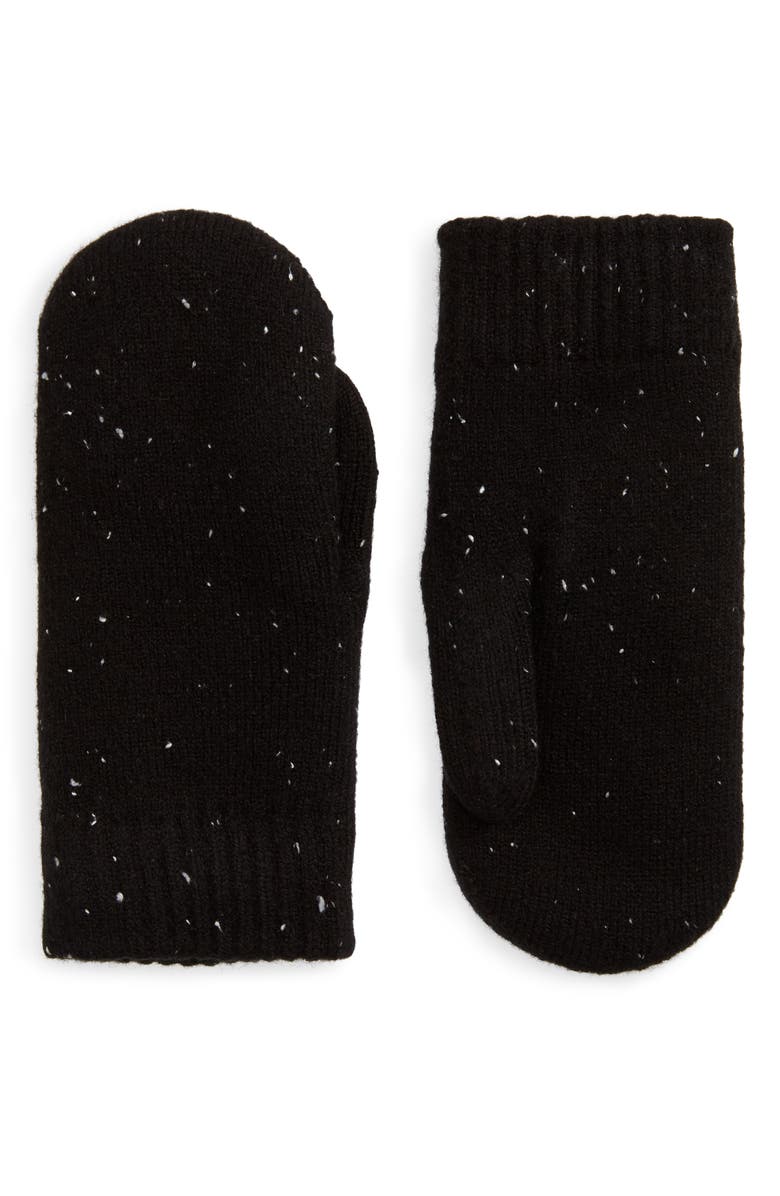 BP. Speckled Knit Mittens, Main, color,