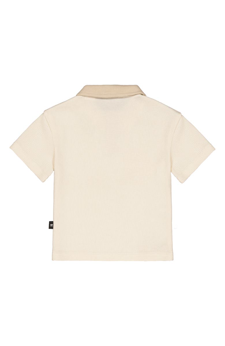 Joe's Jeans Kids' Waffle Knit Polo & Shorts Set, Alternate, color, Beige