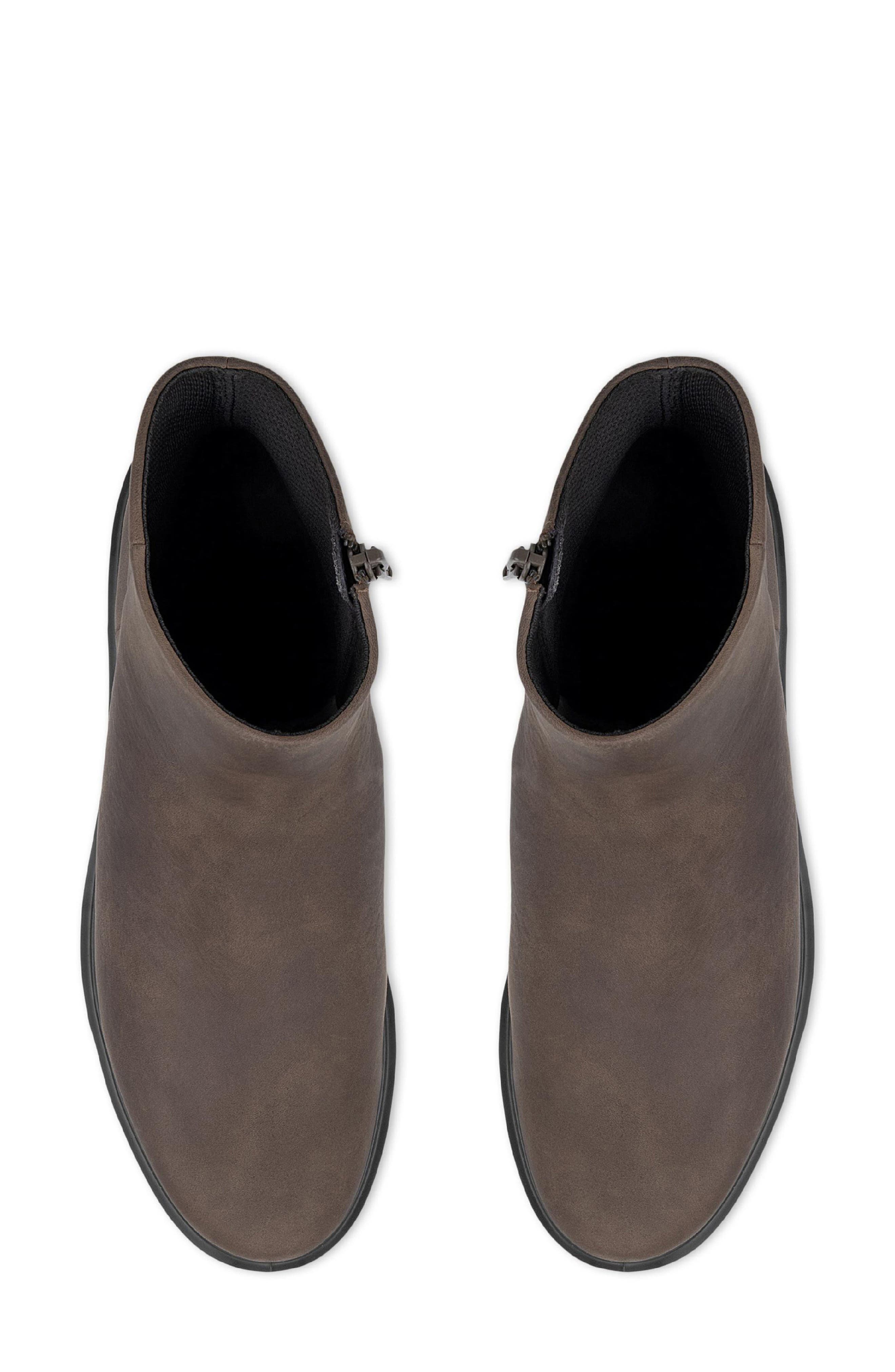 Metropole Vienna Waterproof Leather Bootie, Alternate, color, DARK CLAY