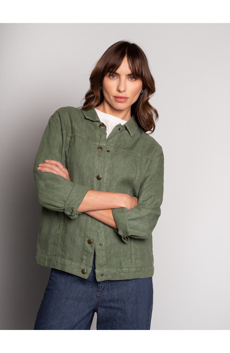 Celtic & Co. Linen Western Jacket, Main, color, 