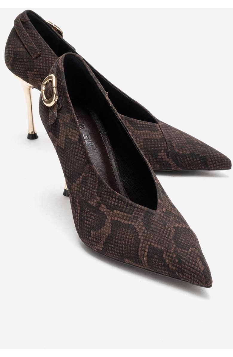 Prologue Shoes Molly Stiletto Pump, Alternate, color, Brown Pattern