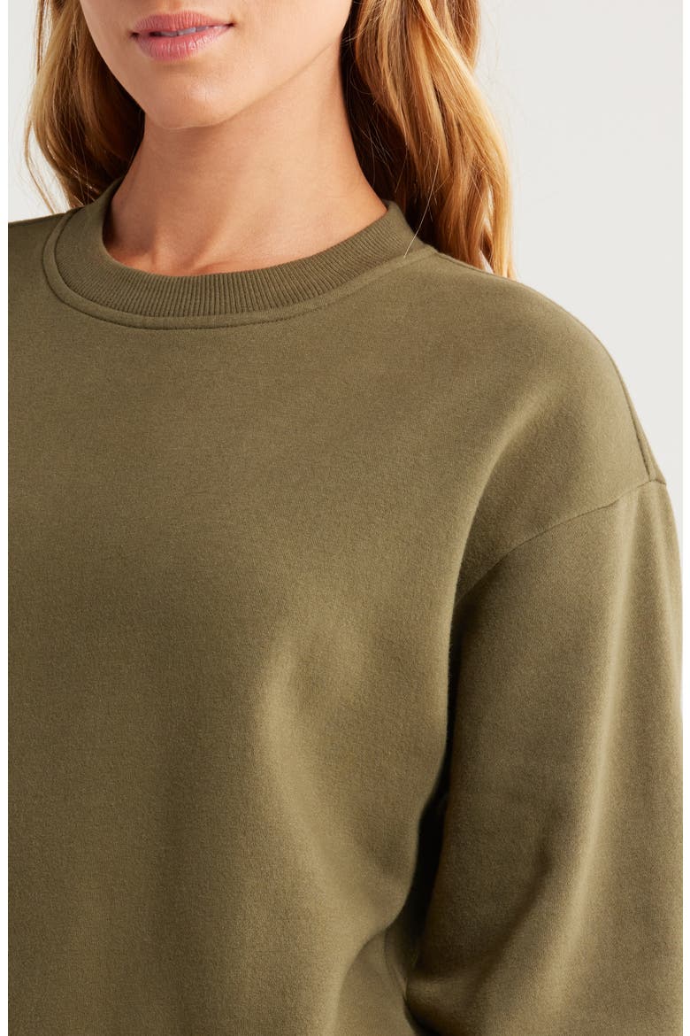 Cloud Fleece Sweatshirt, Alternate, color, OLIVE NIGHT