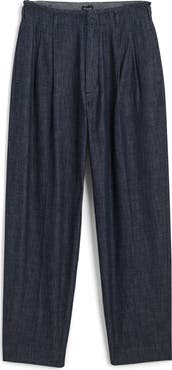 Madewell Double Pleated Denim Pants