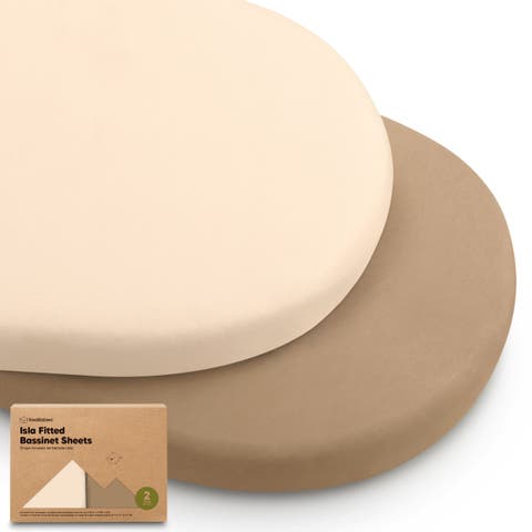 2-Pack Isla Fitted Bassinet Sheets