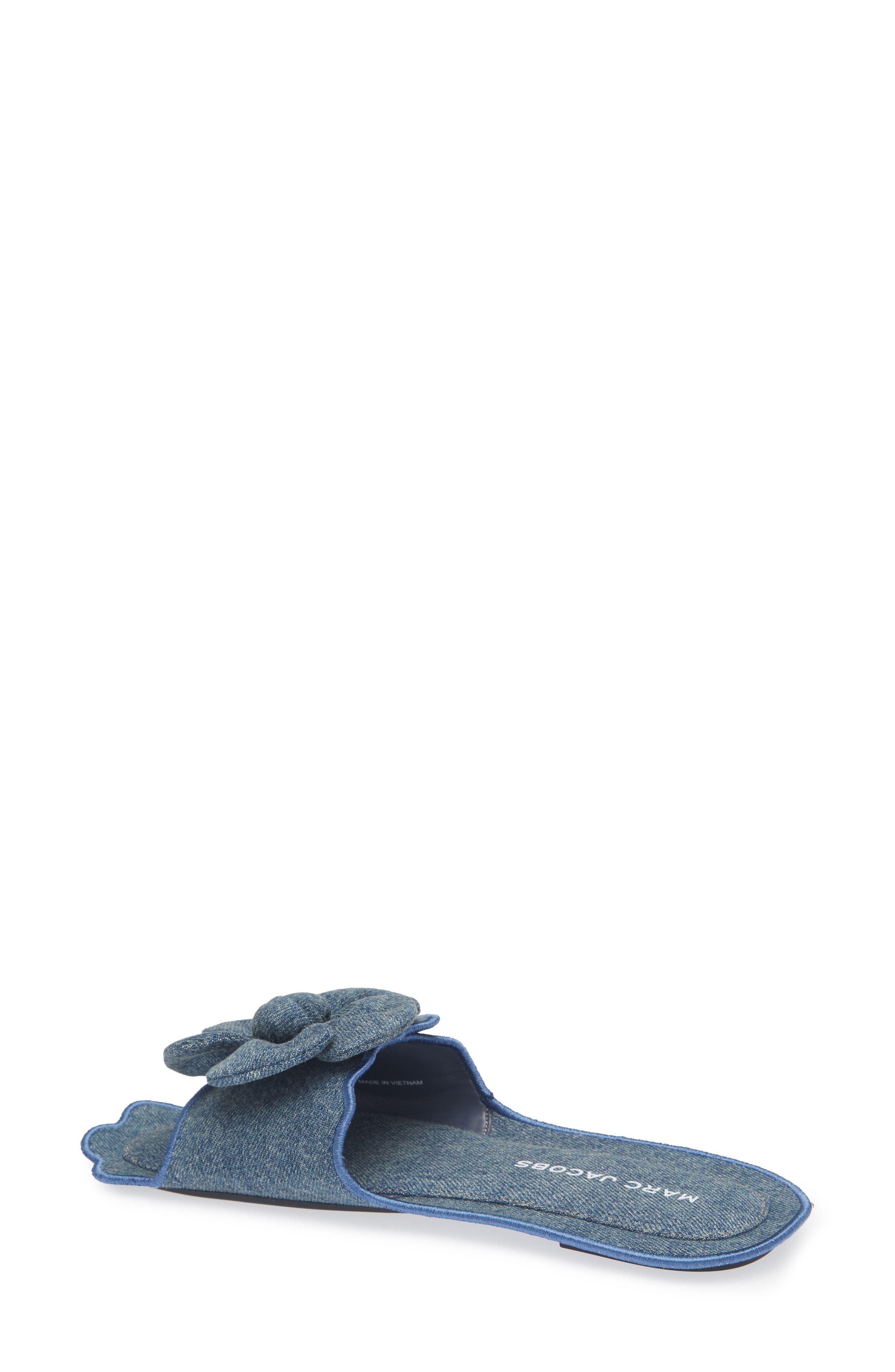 The Daisy Slide Sandal, Alternate, color, MEDIUM WASH INDIGO