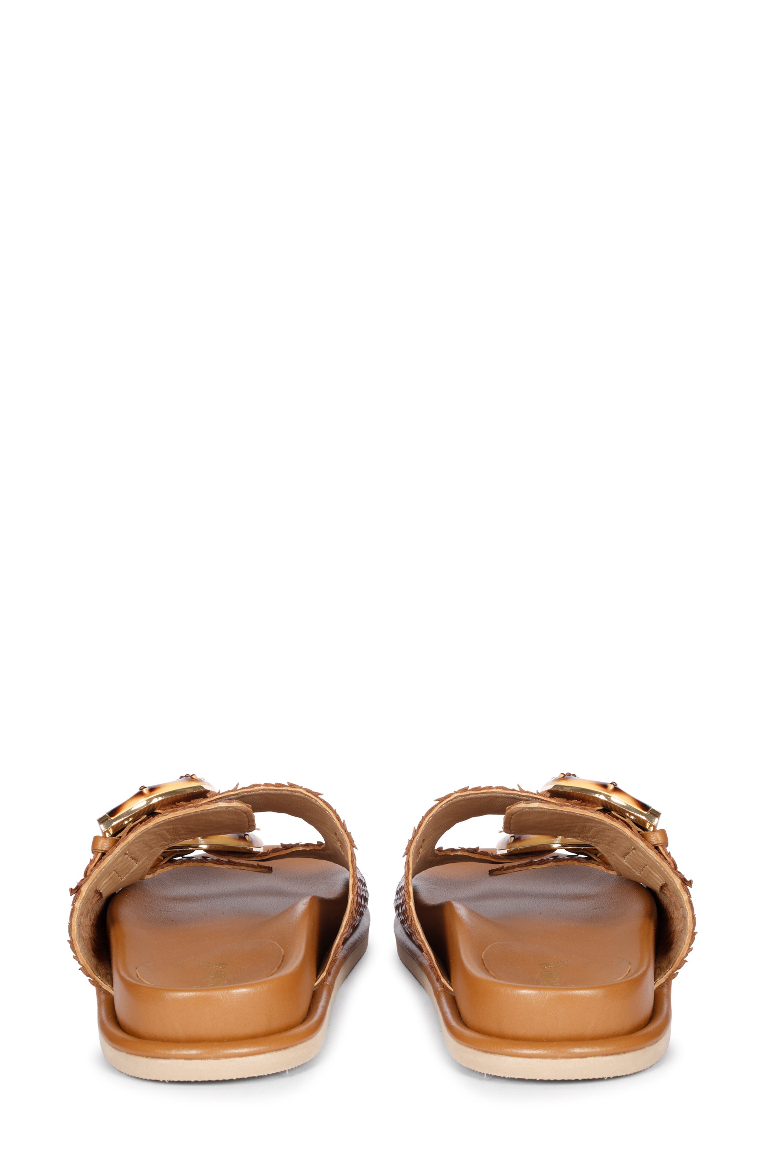 SAINT G Venice Woven Slide Sandal, Alternate, color, Cuoio