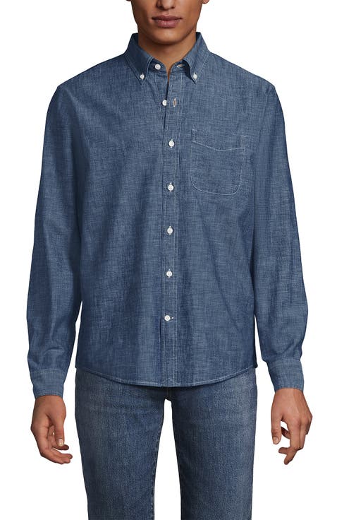 Long Sleeve Chambray Shirt
