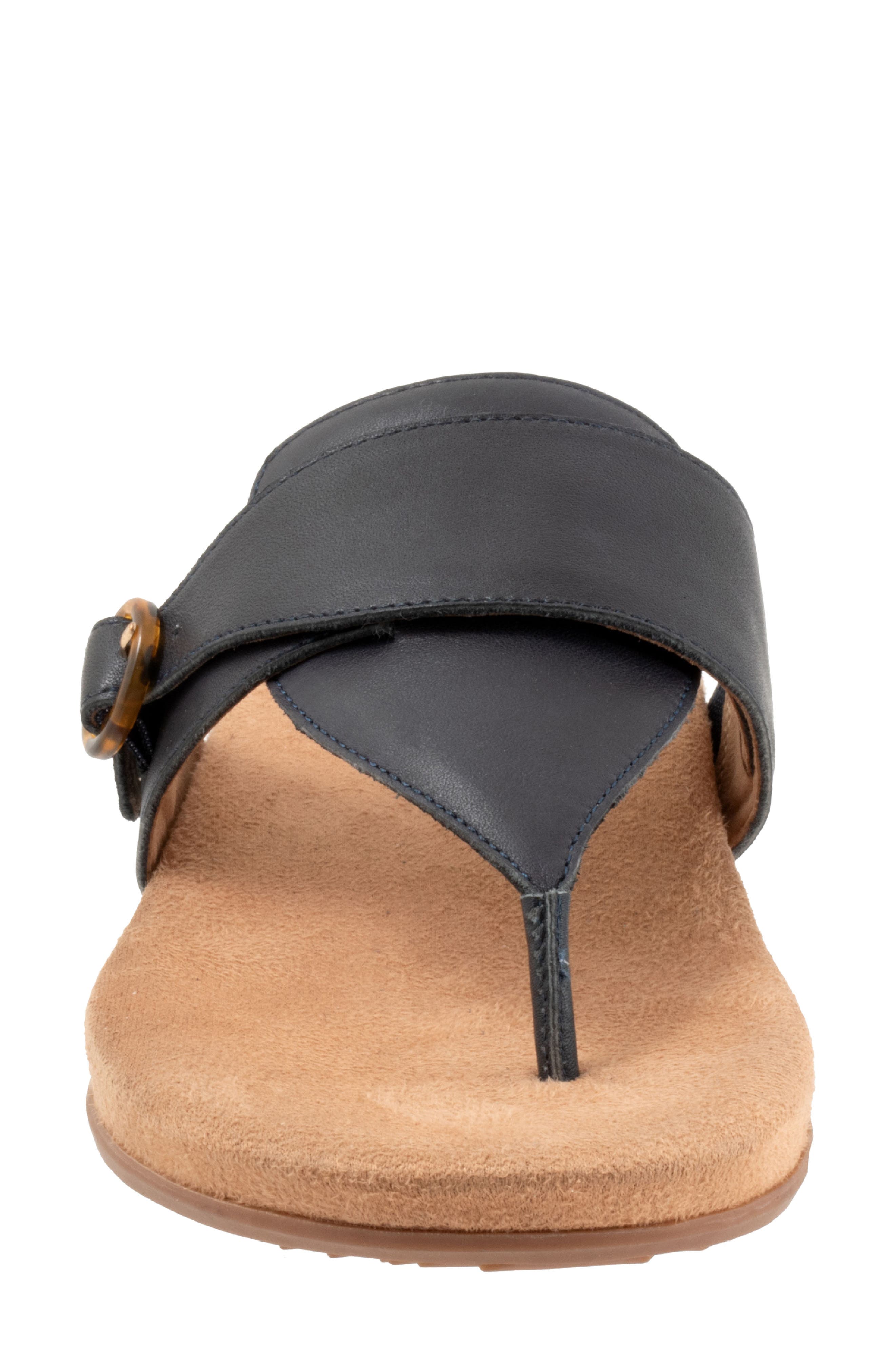 SoftWalk<sup>®</sup> Belize T-Strap Sandal, Alternate, color, Navy