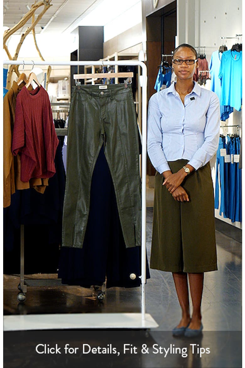 Jyothi High Waist Split Ankle Coated Skinny Jeans video
