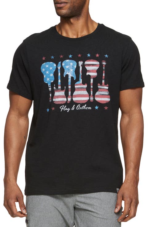 Americana Guitar Graphic T-Shirt