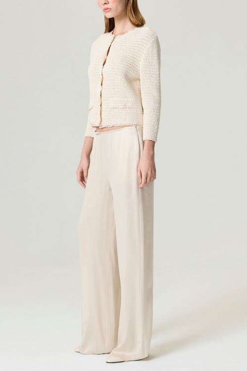 Nocturne Elastic-waist Relaxed Pants In White
