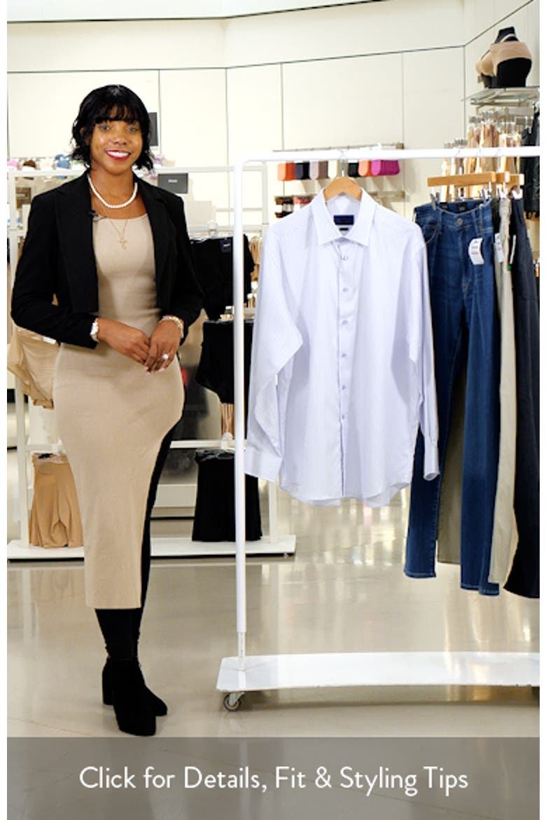 Regular Fit Dobby Check Dress Shirt video