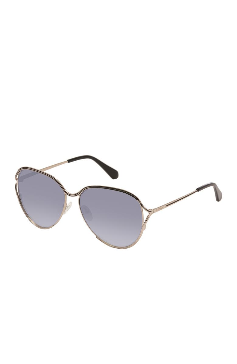 Balmain 59mm Round Metal Sunglasses, Main, color, 