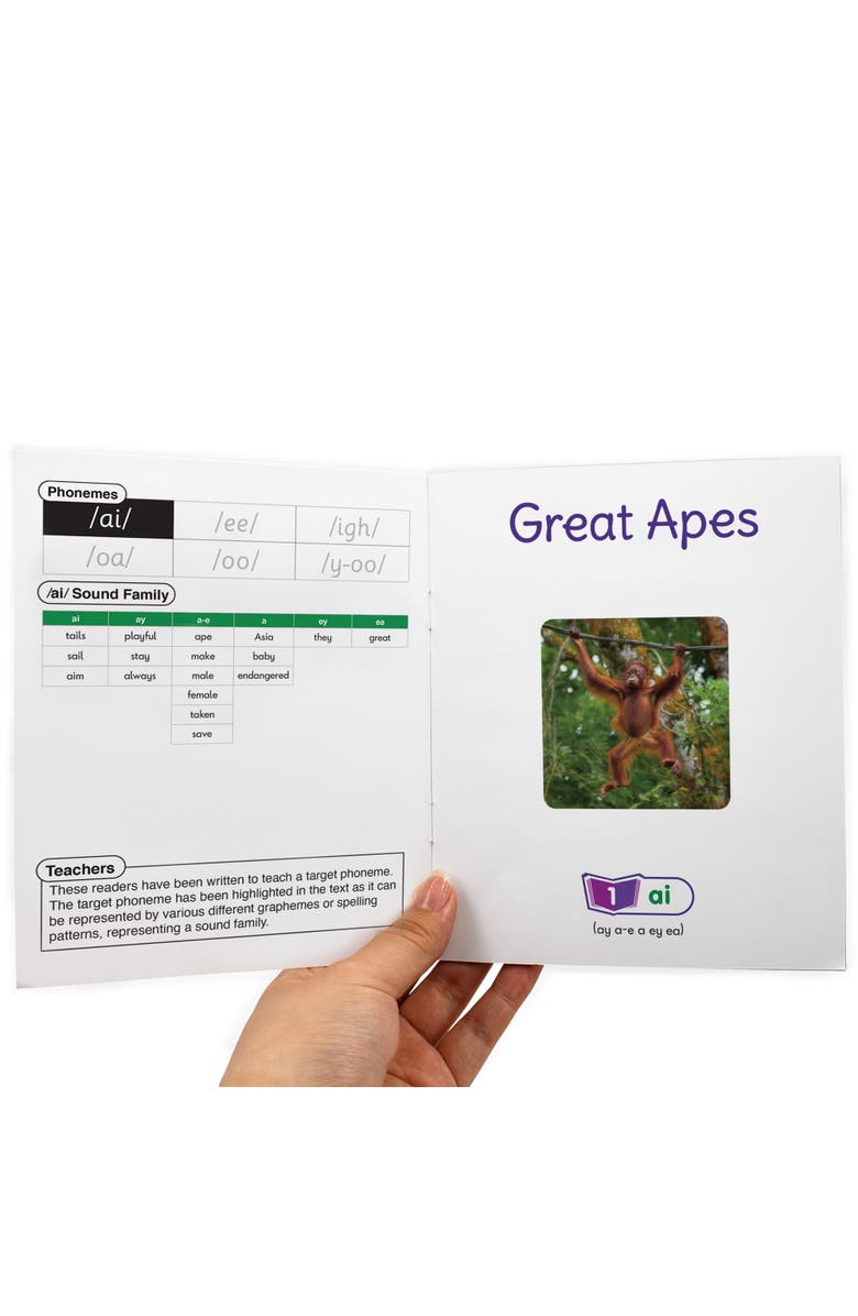 Junior Learning Decodable Readers Sound Families, Alternate, color, Multicolored