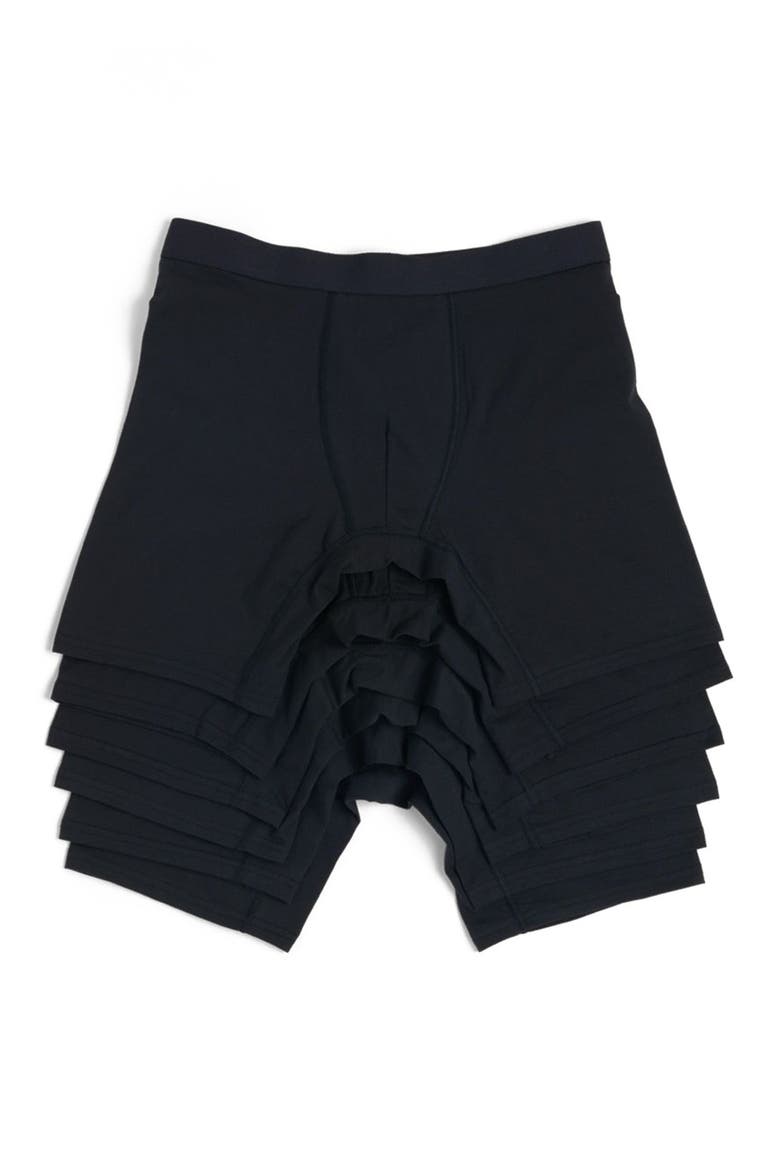 Everyday Extended Boxer Brief 4-Pack Made With Organic Cotton, Alternate, color, Black