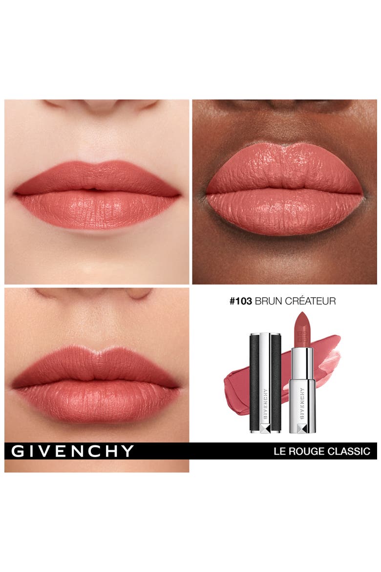 Le Rouge Satin Matte Lipstick, Alternate, color, 103 BRUN CREATEUR