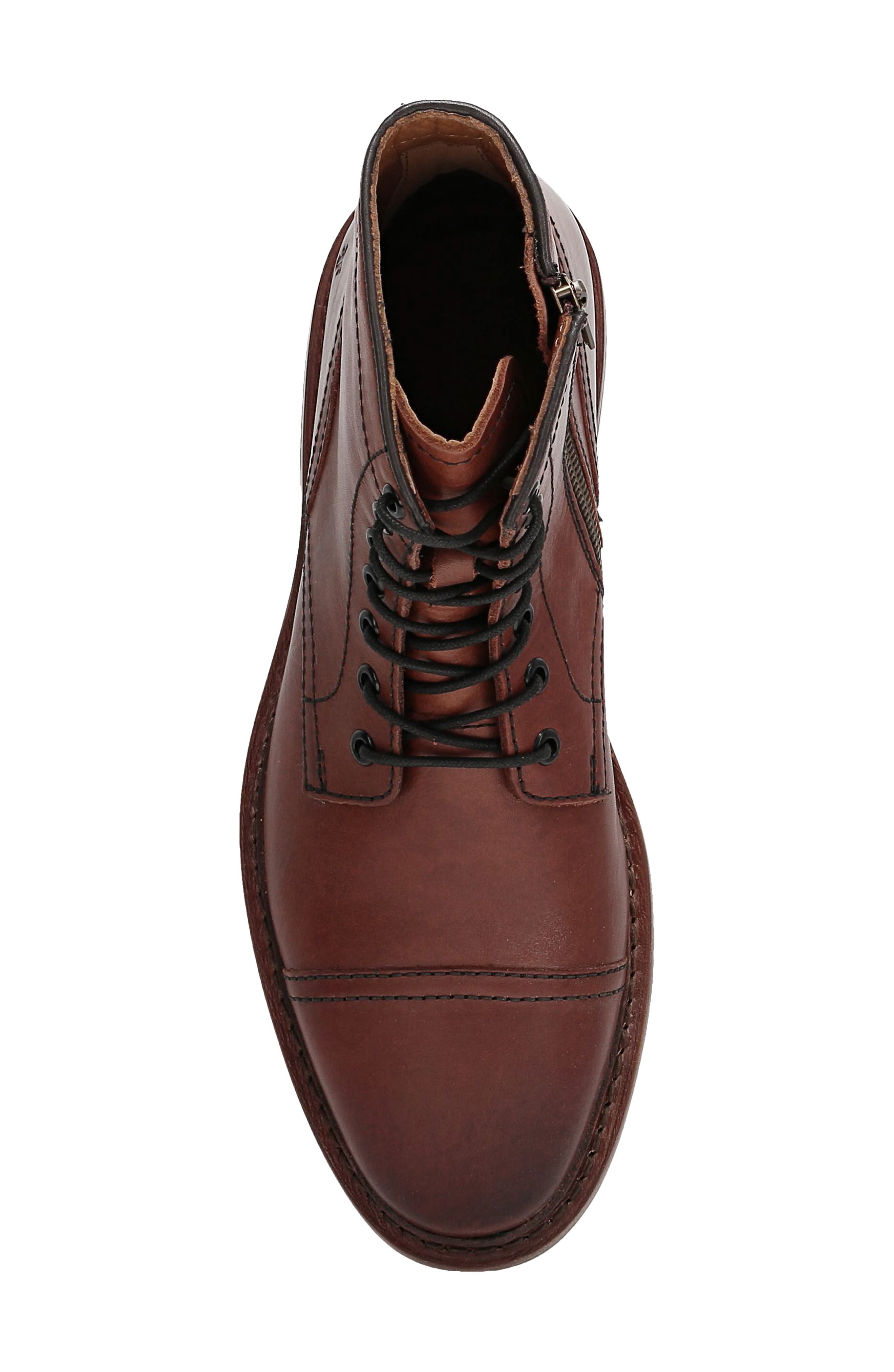 Frye Paul Lace-Up Boot, Alternate, color, Brown