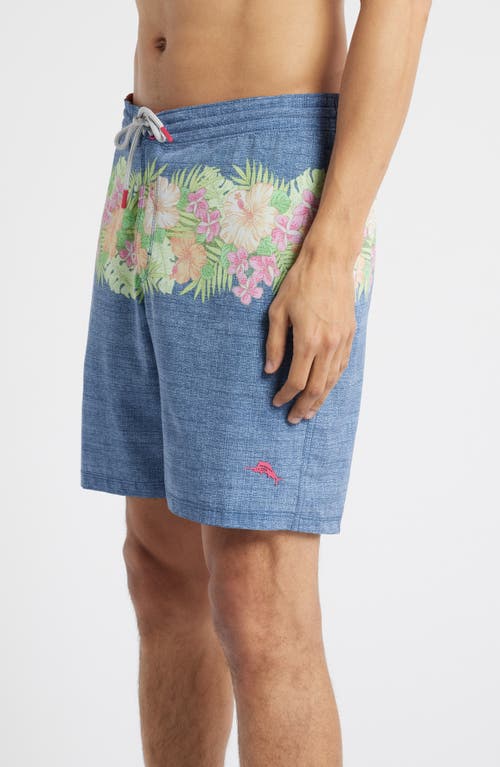 Tommy Bahama Baja Lei Over 8-inch Board Shorts In Dress Blues