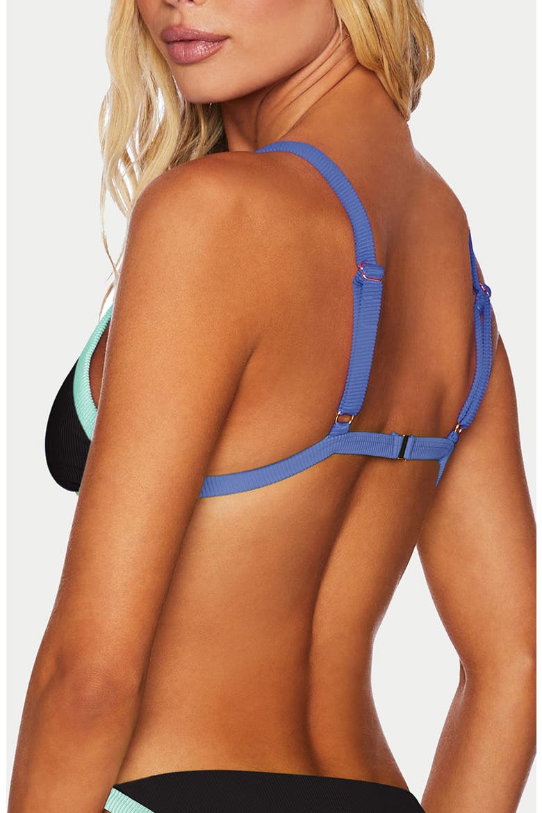 Mika Bikini Top, Alternate, color, SAPPHIRE SEA COLORBLOCK
